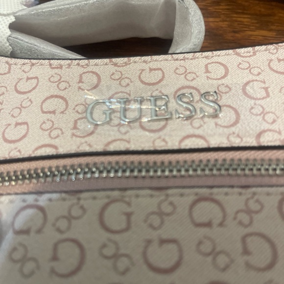 Guess Women's Alexie Handbag Top-Zip Shoulder Bag. Pale Rose - Picture 2 of 5